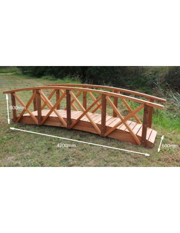 Bridge Garden 4200 x 600 with Handrails for Preschool